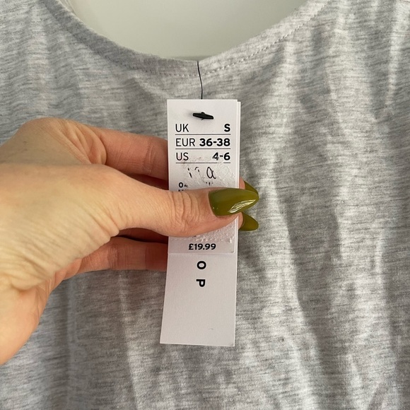 Topshop by Nordstrom Scoop Neck Tie Back Tank - S - Picture 3 of 5